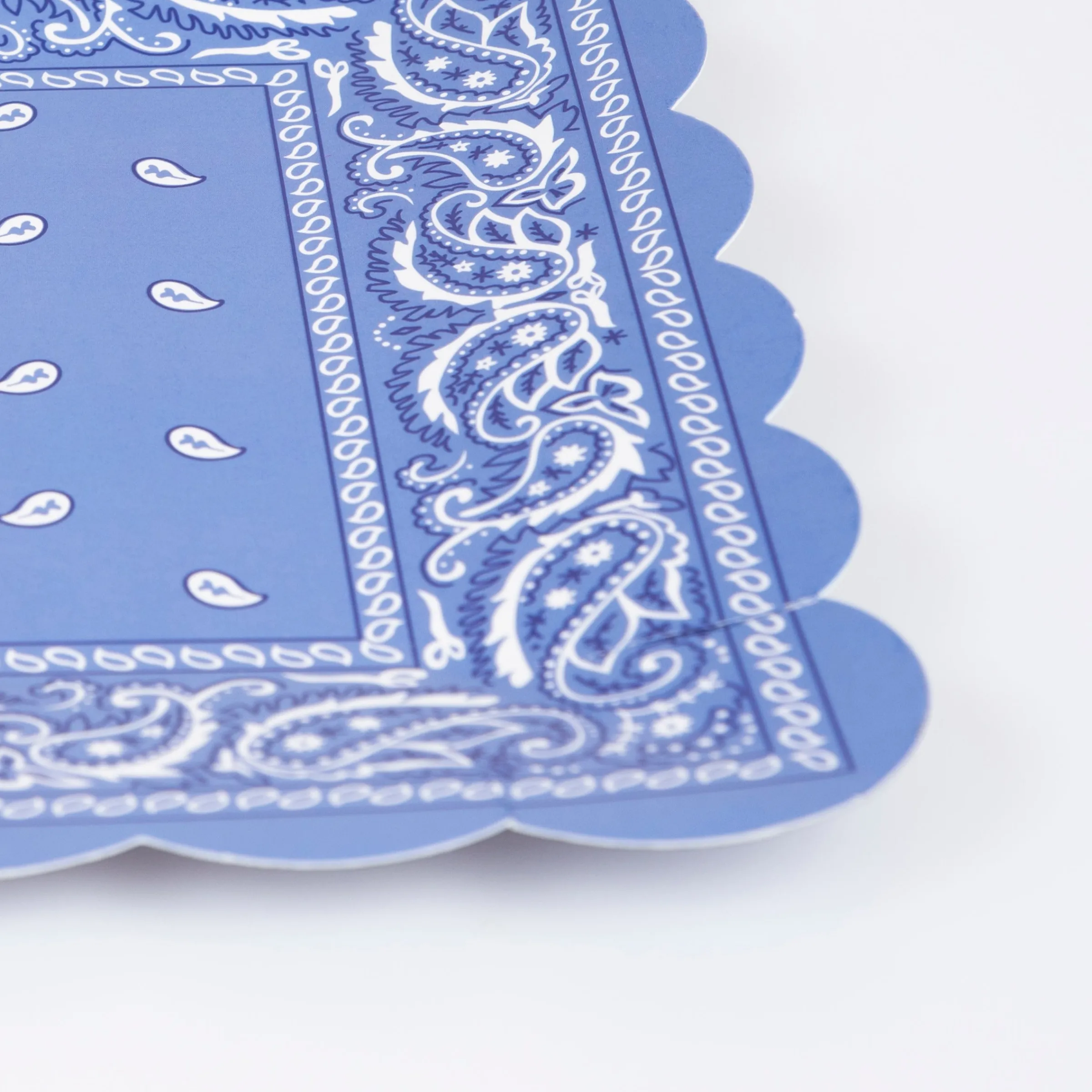 Western Bandana Square Plates (x 8)>Meri Meri Best