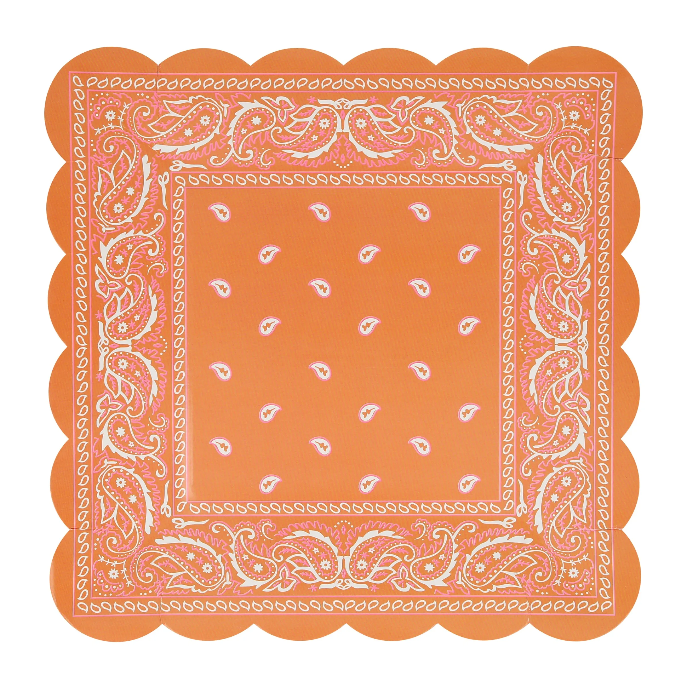 Western Bandana Square Plates (x 8)>Meri Meri Best