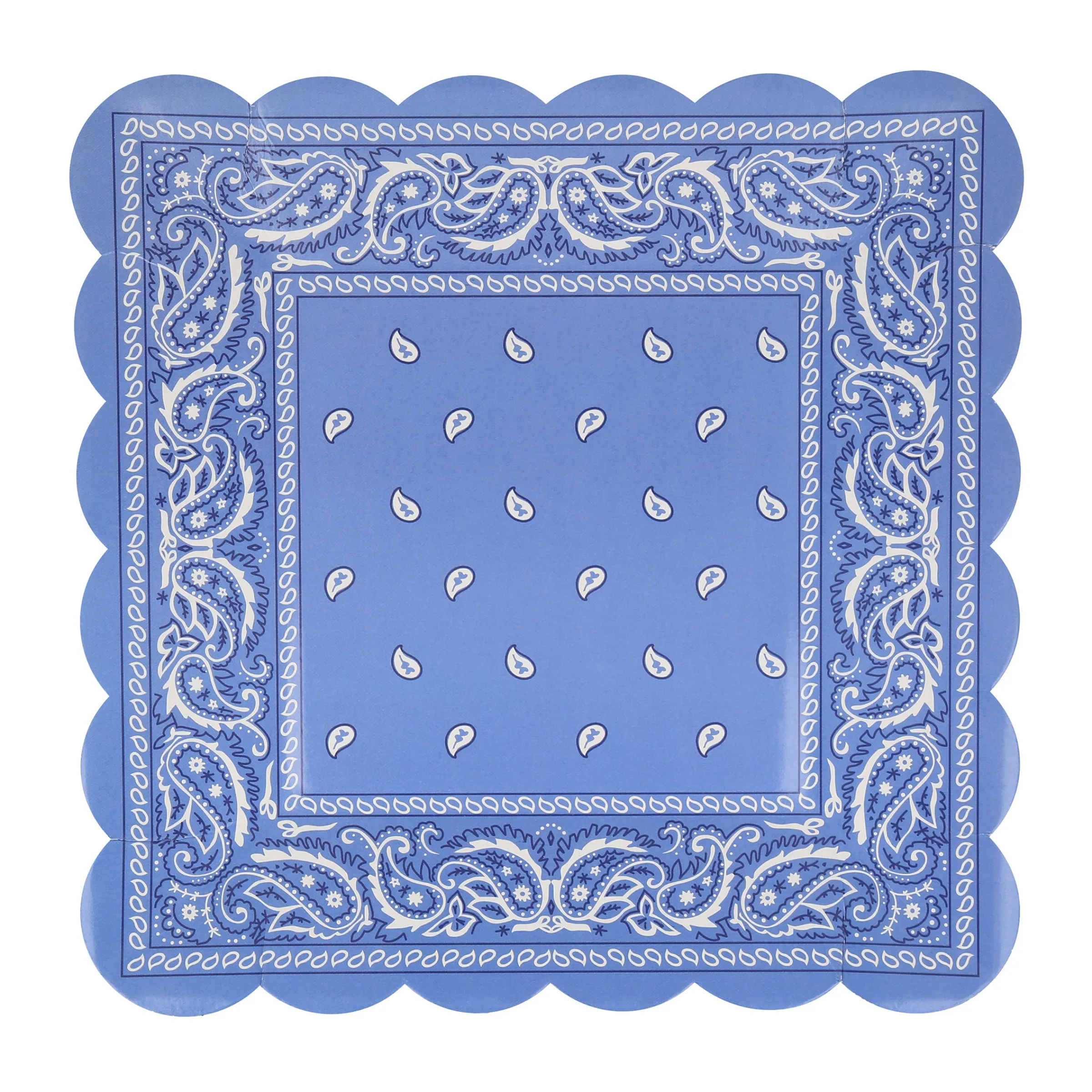 Western Bandana Square Plates (x 8)>Meri Meri Best