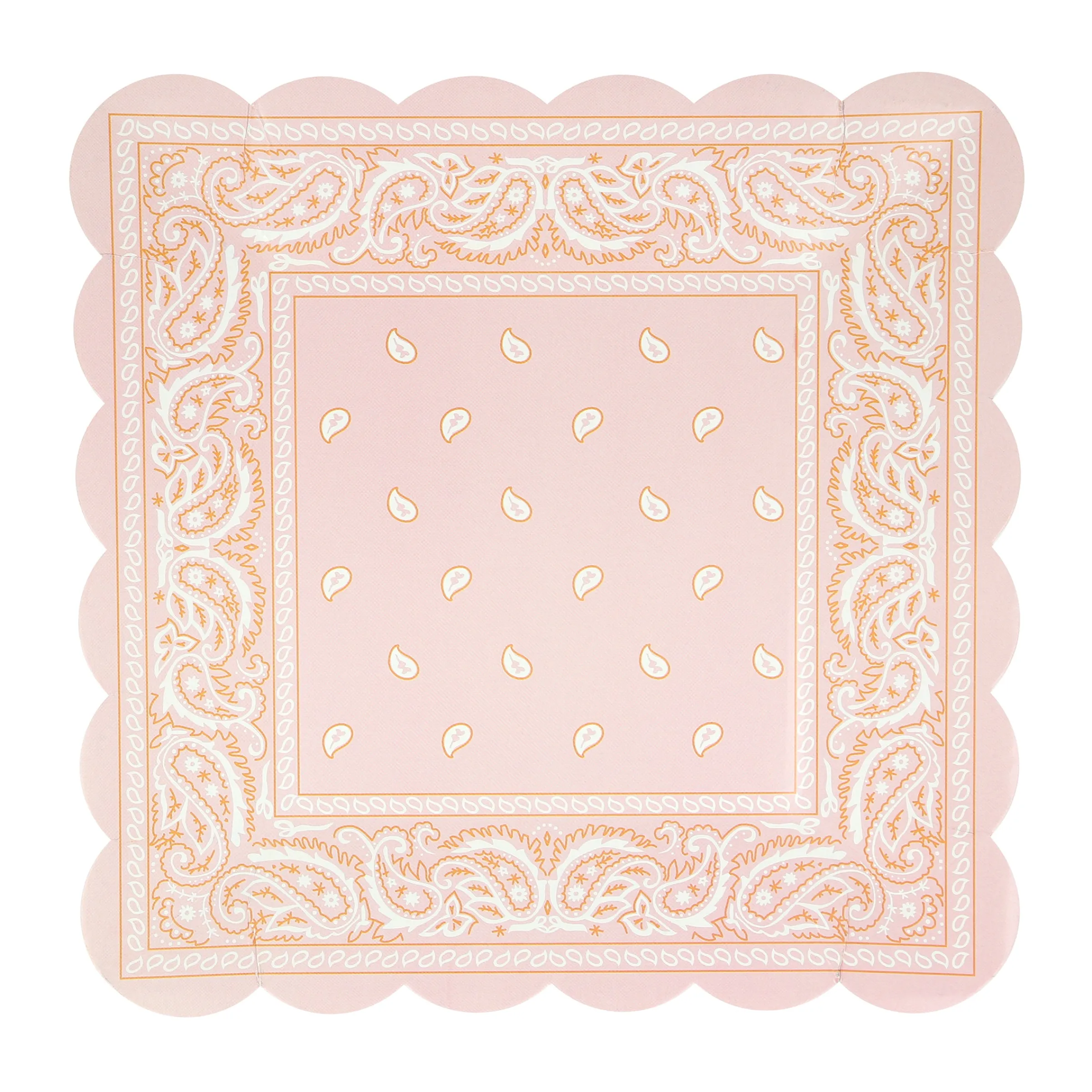 Western Bandana Square Plates (x 8)>Meri Meri Best