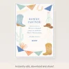 Western Download & Print Invitation>Meri Meri Hot