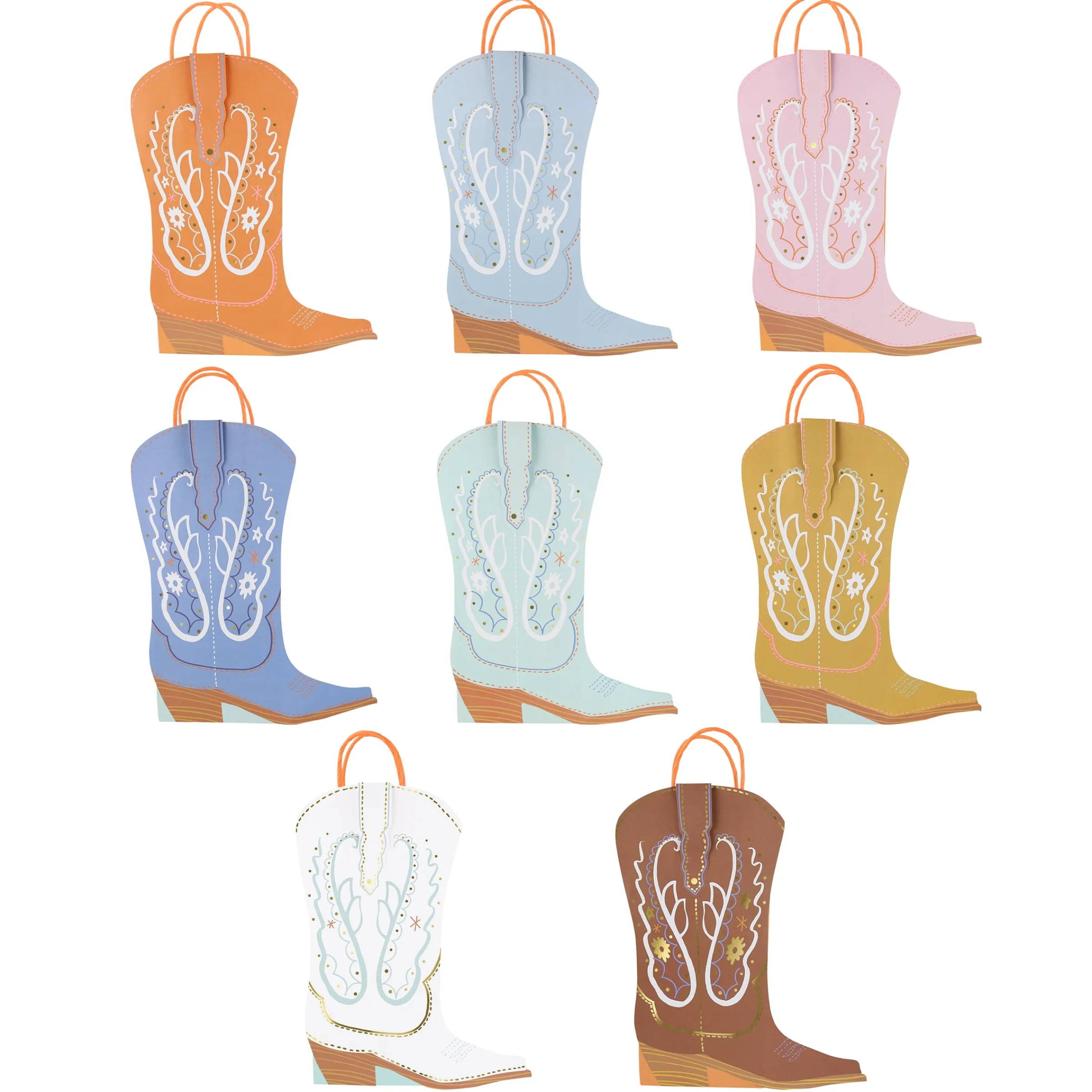 Western Party Bags (x 8)>Meri Meri New
