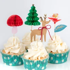 Winter Woodland Cupcake Kit (x 24 toppers)>Meri Meri Clearance