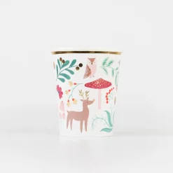 Winter Woodland Cups (x 8)>Meri Meri Fashion