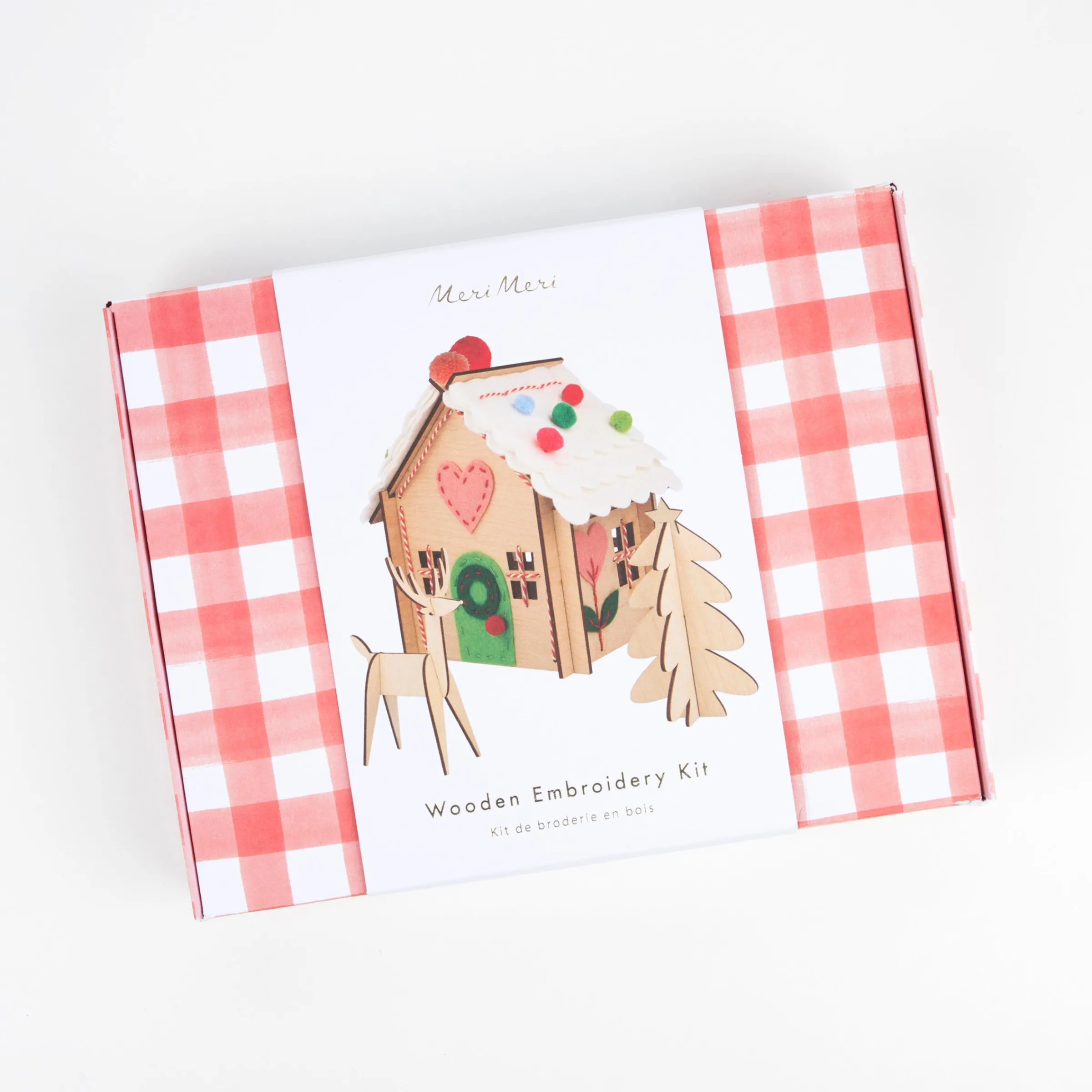 Wooden Embroidery Gingerbread House Kit>Meri Meri Clearance