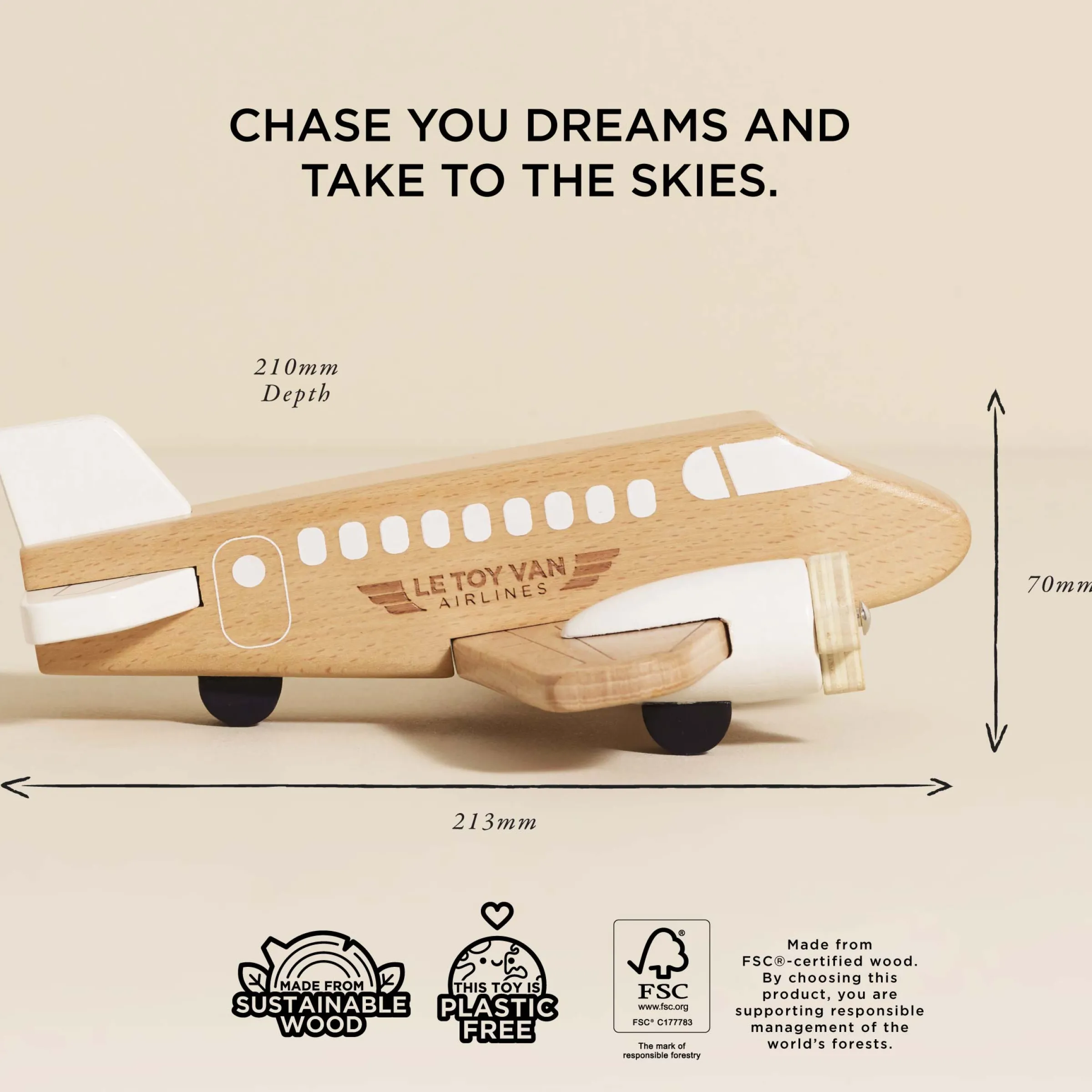 Wooden Toy Plane>Meri Meri Sale