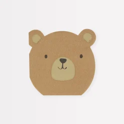 Woodland Bear Napkins (x 16)>Meri Meri Hot