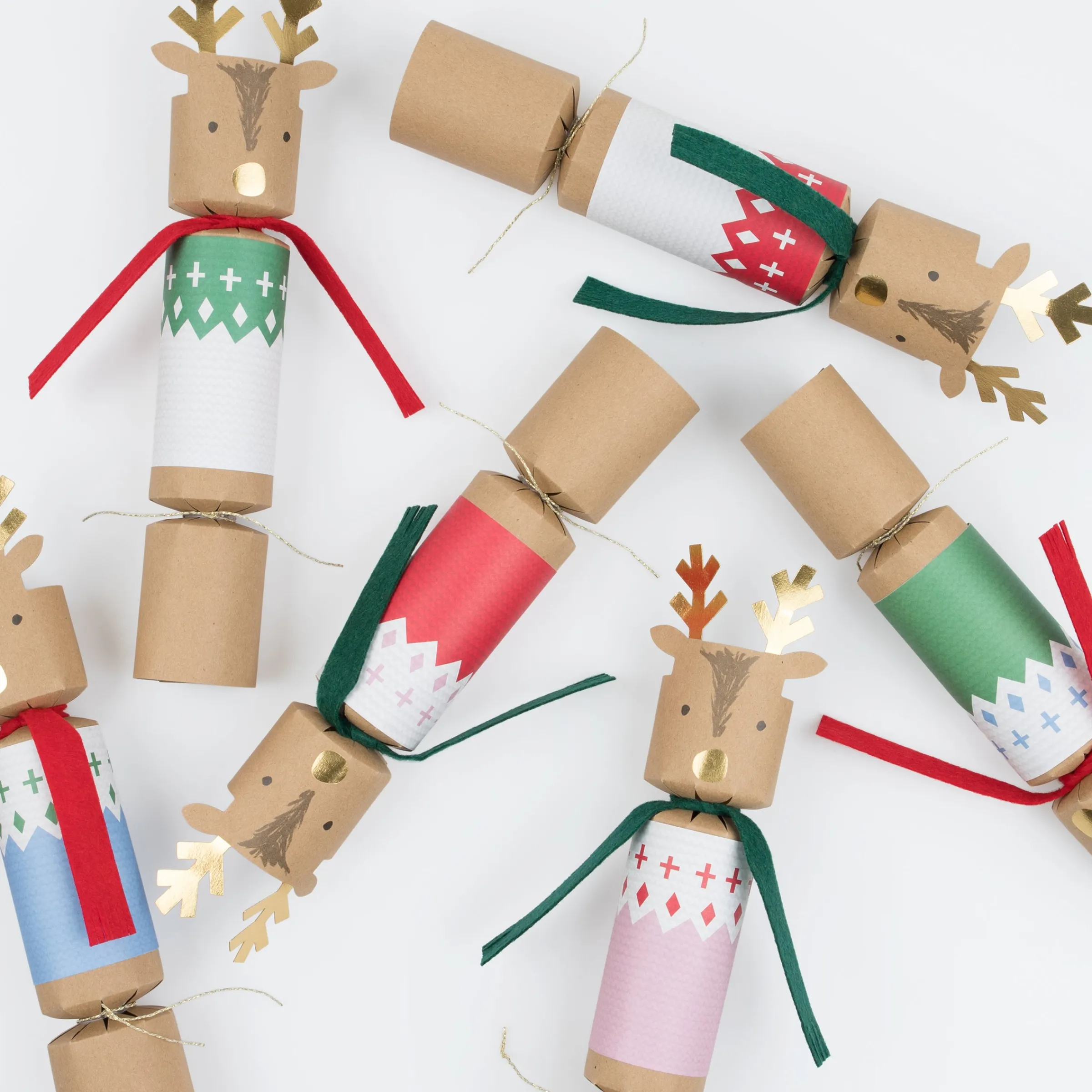 Woodland Jumper Reindeer Crackers (x 6)>Meri Meri New