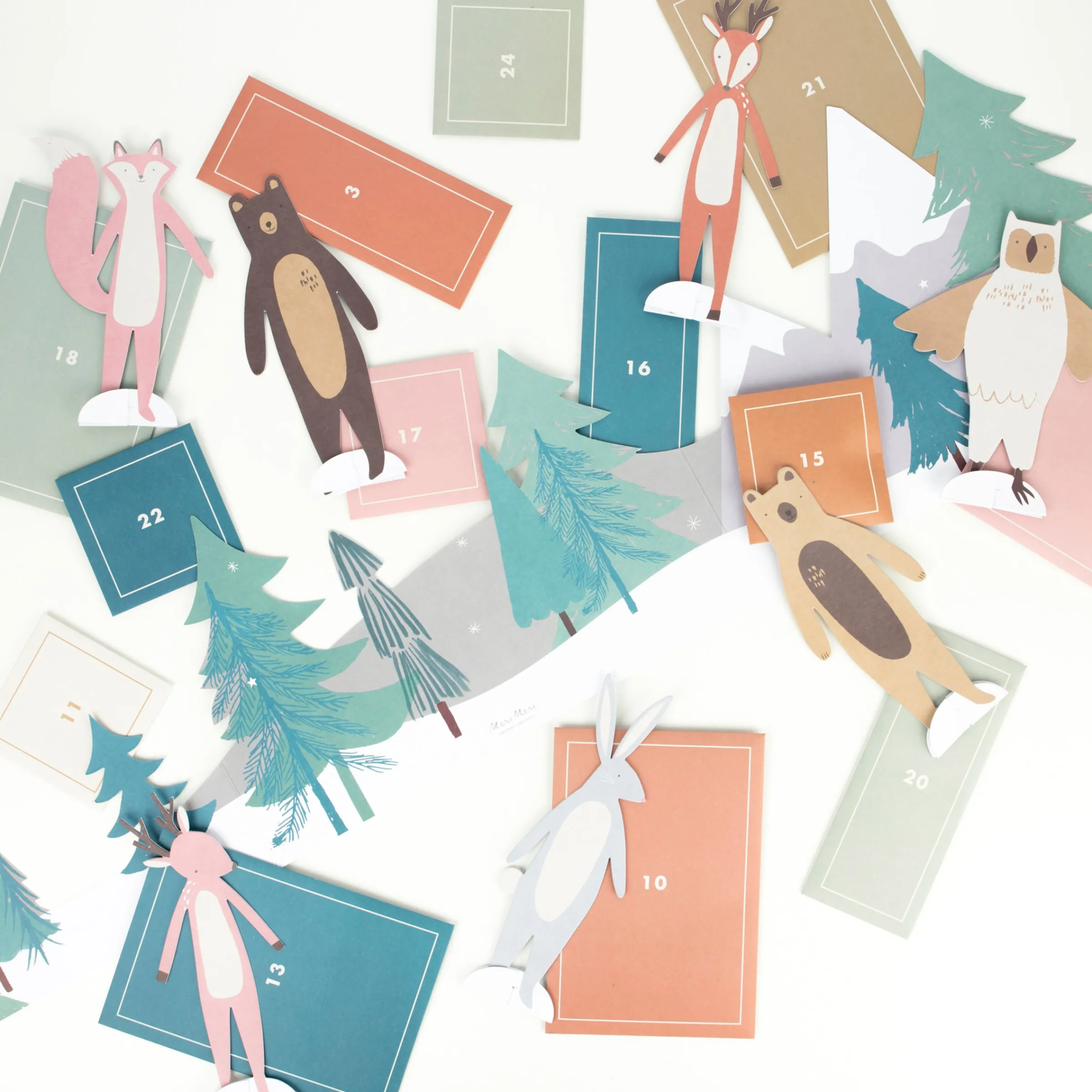 Woodland Paper Play Advent Calendar>Meri Meri Clearance